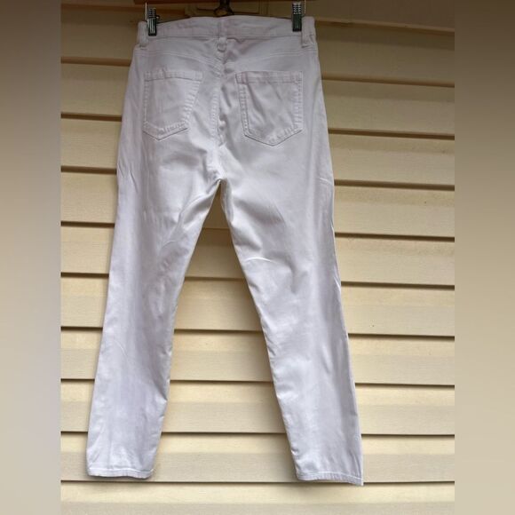 Buffalo David Bitton white ankle length midrise jeans, zipper closure,pockets,27 - Picture 7 of 7
